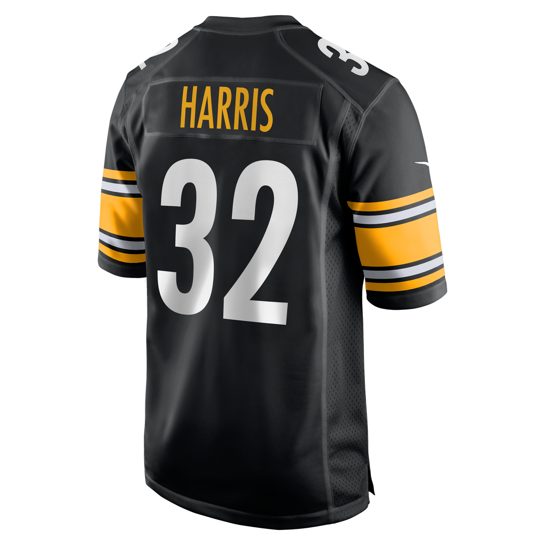 Men's Nike Pittsburgh Steelers Franco Harris Black Game Retired Player NFL Jersey