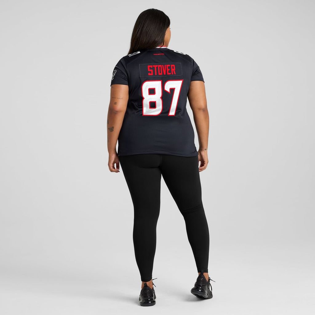 Women's Nike Houston Texans Cade Stover Navy Game NFL Jersey