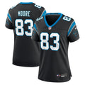 Women's Nike Carolina Panthers David Moore Black Game NFL Jersey