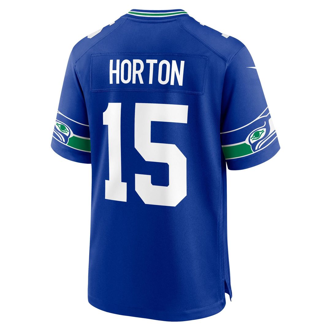 Men's Nike Seattle Seahawks Tory Horton Royal Alternate Game NFL Jersey