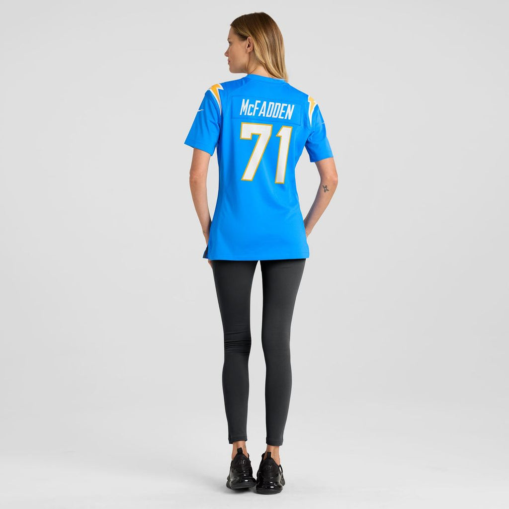 Women's Nike Los Angeles Chargers Jordan McFadden Powder Blue Team Game NFL Jersey