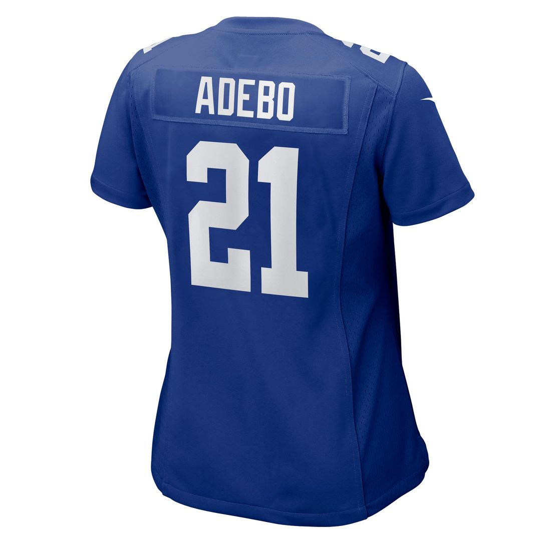 Women's Nike New York Giants Paulson Adebo Royal Team Game NFL Jersey
