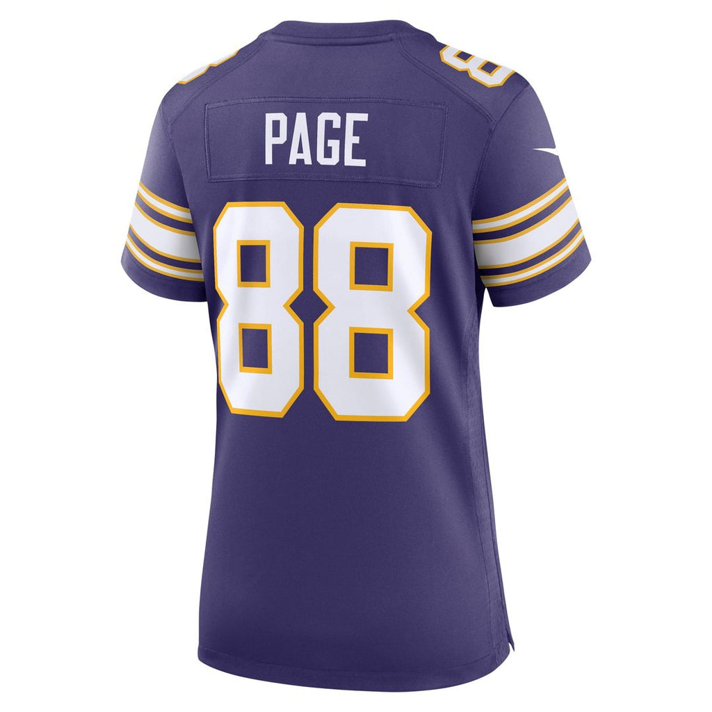 Women's Nike Minnesota Vikings Alan Page Purple Classic Retired Player NFL Jersey