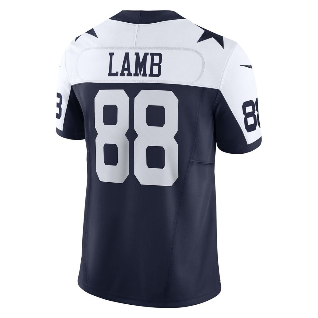 Men's Nike Dallas Cowboys CeeDee Lamb Navy Vapor F.U.S.E. Limited NFL Jersey
