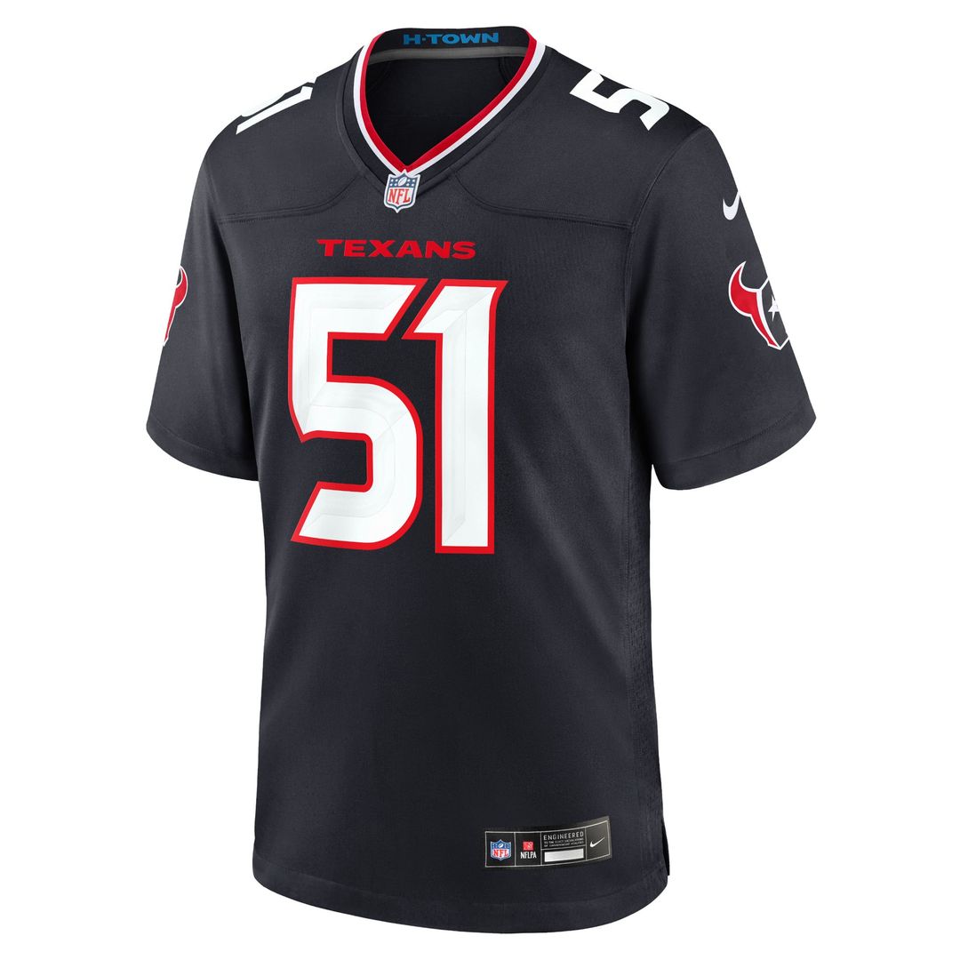 Men's Nike Houston Texans Will Anderson Jr. Navy Game NFL Jersey