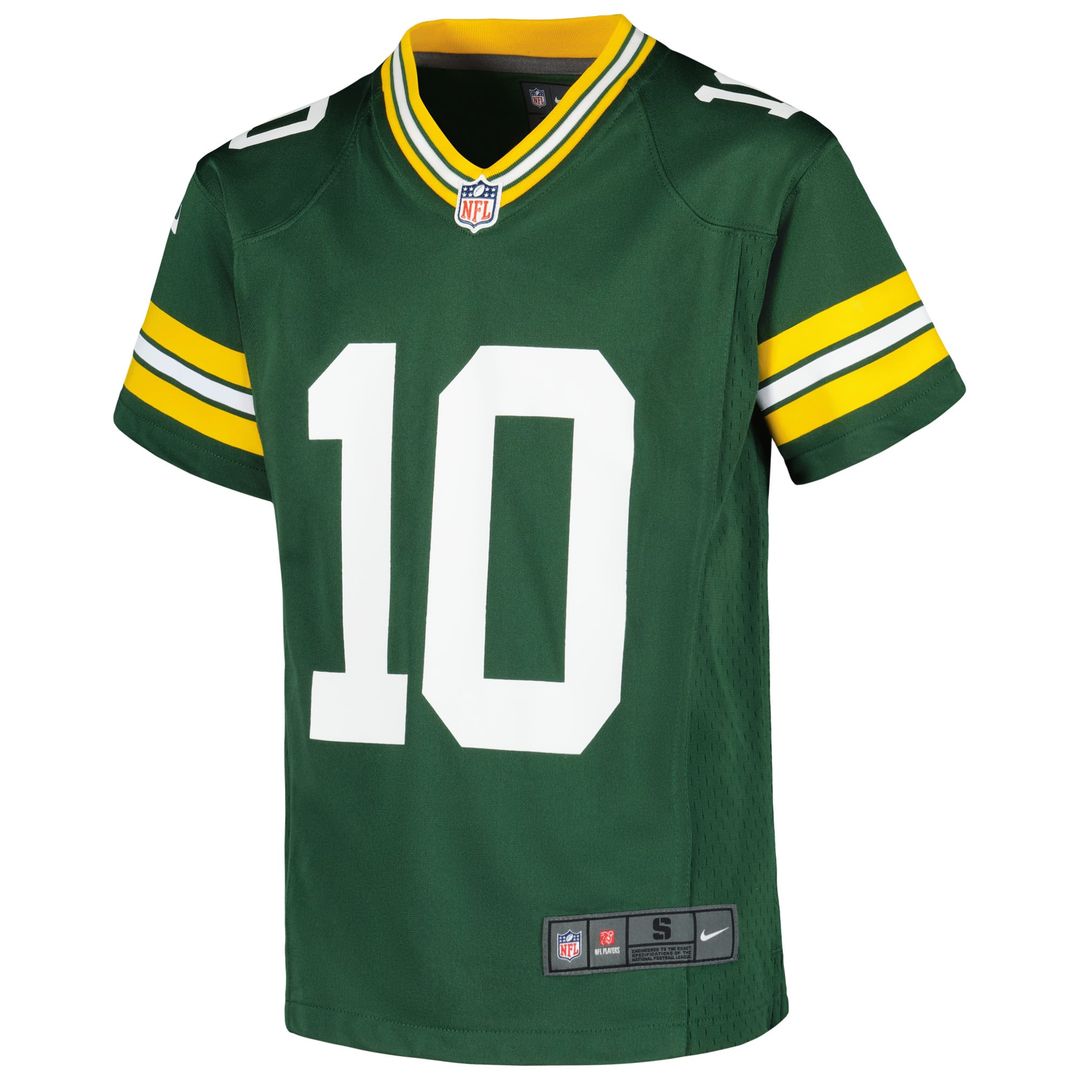 Youth Nike Green Bay Packers Jordan Love Green Game NFL Jersey