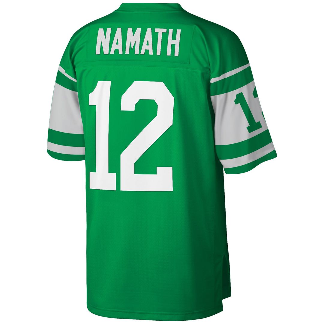Men's Big & Tall Mitchell & Ness New York Jets Joe Namath Green 1968 Retired Player Replica NFL Jersey
