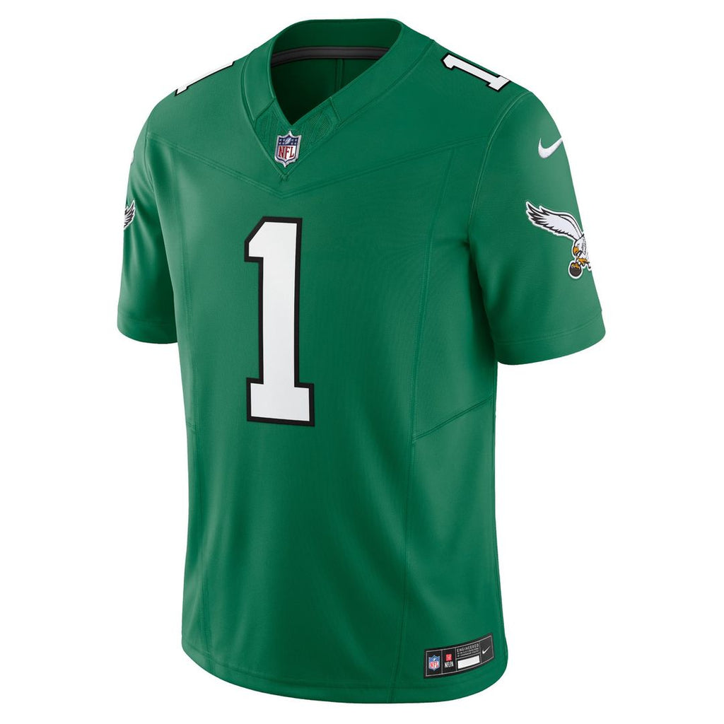 Men's Nike Philadelphia Eagles Jalen Hurts Midnight Green Vapor F.U.S.E. Limited NFL Jersey