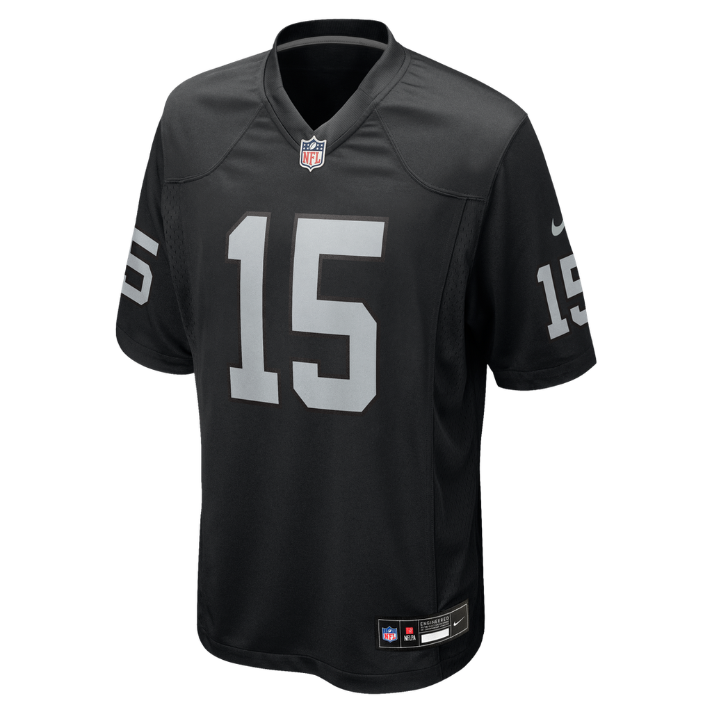 Men's Nike Las Vegas Raiders Fernando Mendoza Black 2026 NFL Draft First Round Pick No. 1 Team Game NFL Jersey