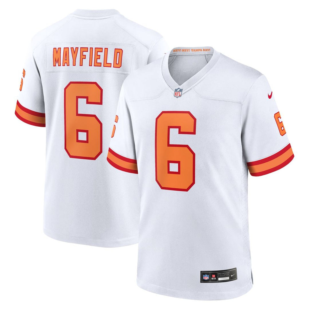 Men's Nike Tampa Bay Buccaneers Baker Mayfield '76 White Player Game NFL Jersey