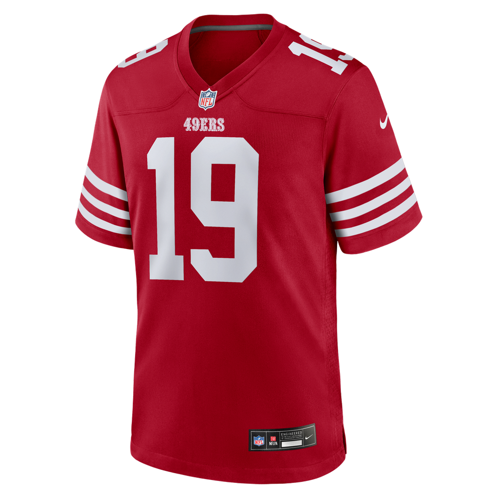 Men's Nike San Francisco 49ers Trent Taylor Scarlet Team Game NFL Jersey