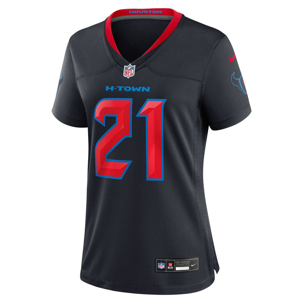 Women's Nike Houston Texans Nick Chubb Navy Game NFL Jersey