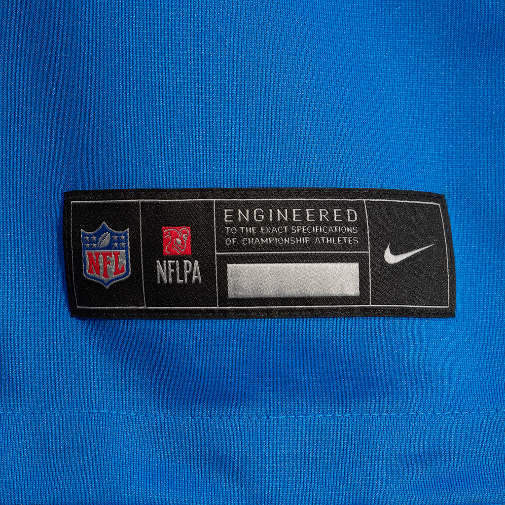 Men's Nike Detroit Lions Damone Clark Blue Team Game NFL Jersey