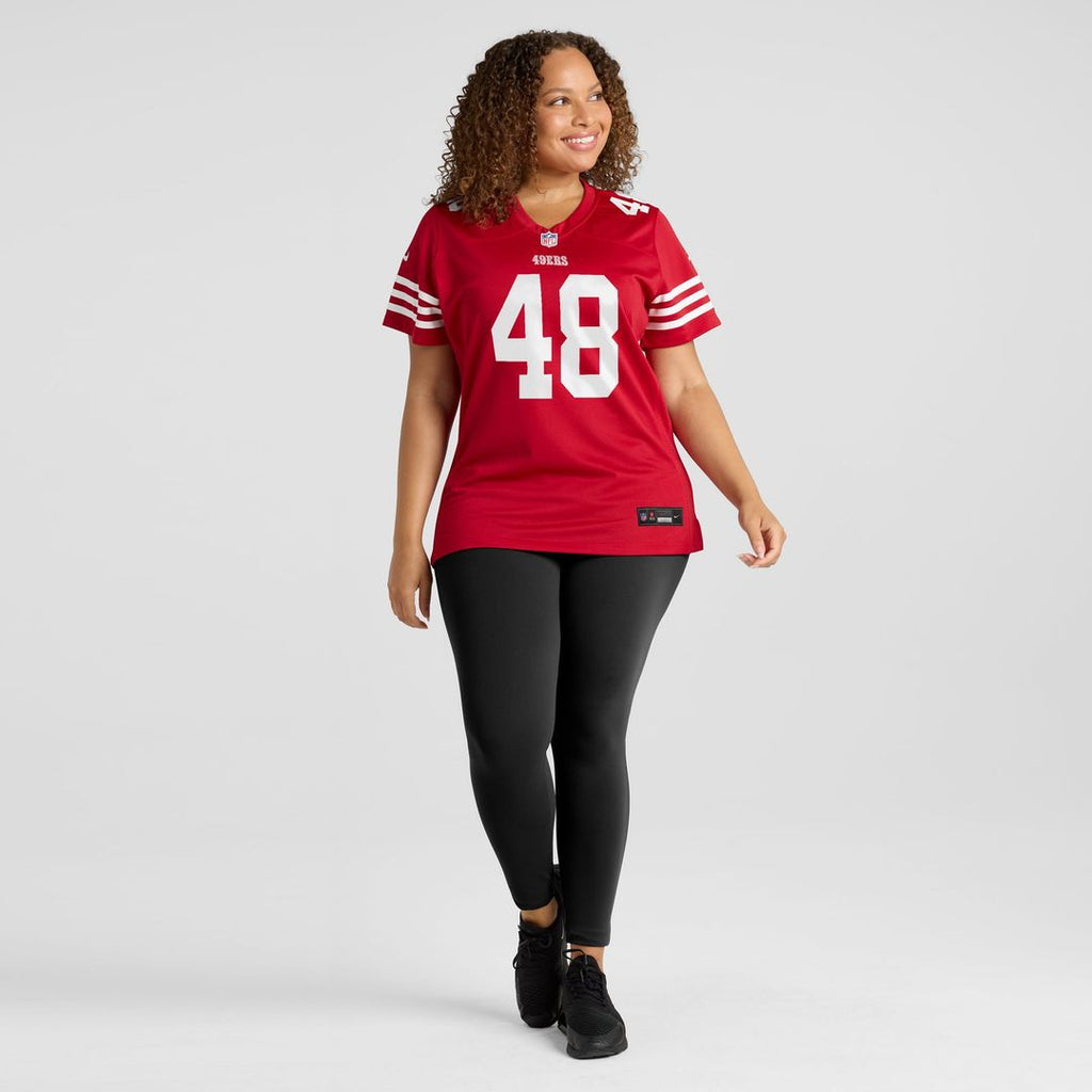 Women's Nike San Francisco 49ers Tatum Bethune Scarlet Team Game NFL Jersey