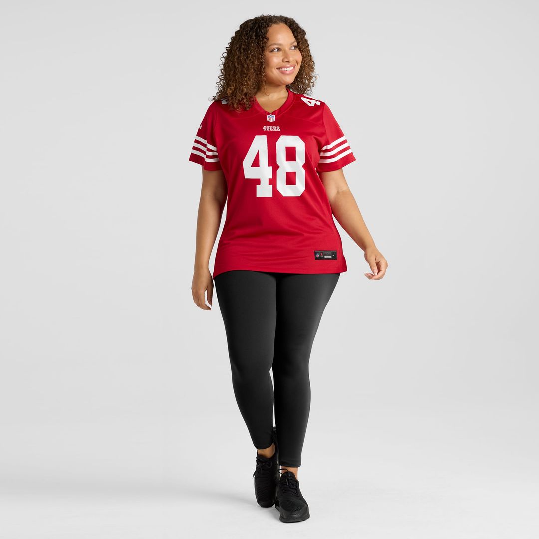 Women's Nike San Francisco 49ers Tatum Bethune Scarlet Team Game NFL Jersey