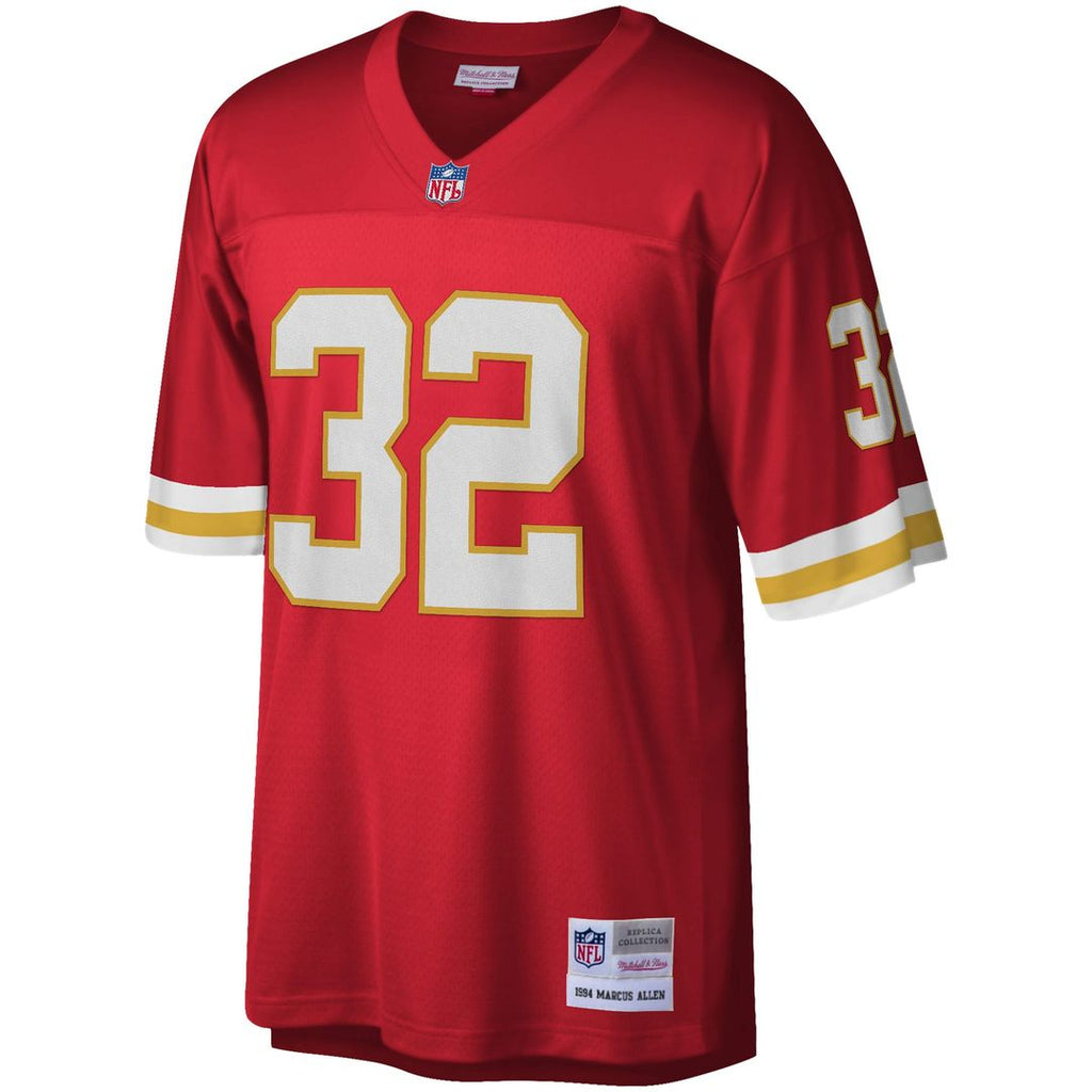 Men's Mitchell & Ness Kansas City Chiefs Marcus Allen Red Legacy Replica NFL Jersey