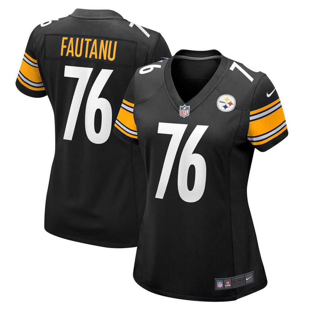 Women's Nike Pittsburgh Steelers Troy Fautanu Black Game NFL Jersey