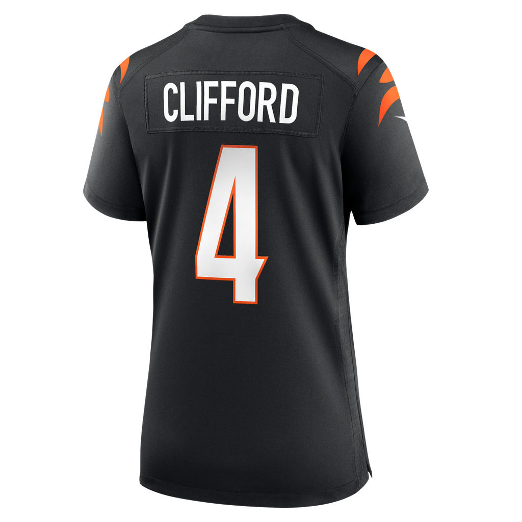 Women's Nike Cincinnati Bengals Sean Clifford Black Team Game NFL Jersey
