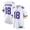 Men's Nike Minnesota Vikings Justin Jefferson White Game Player NFL Jersey