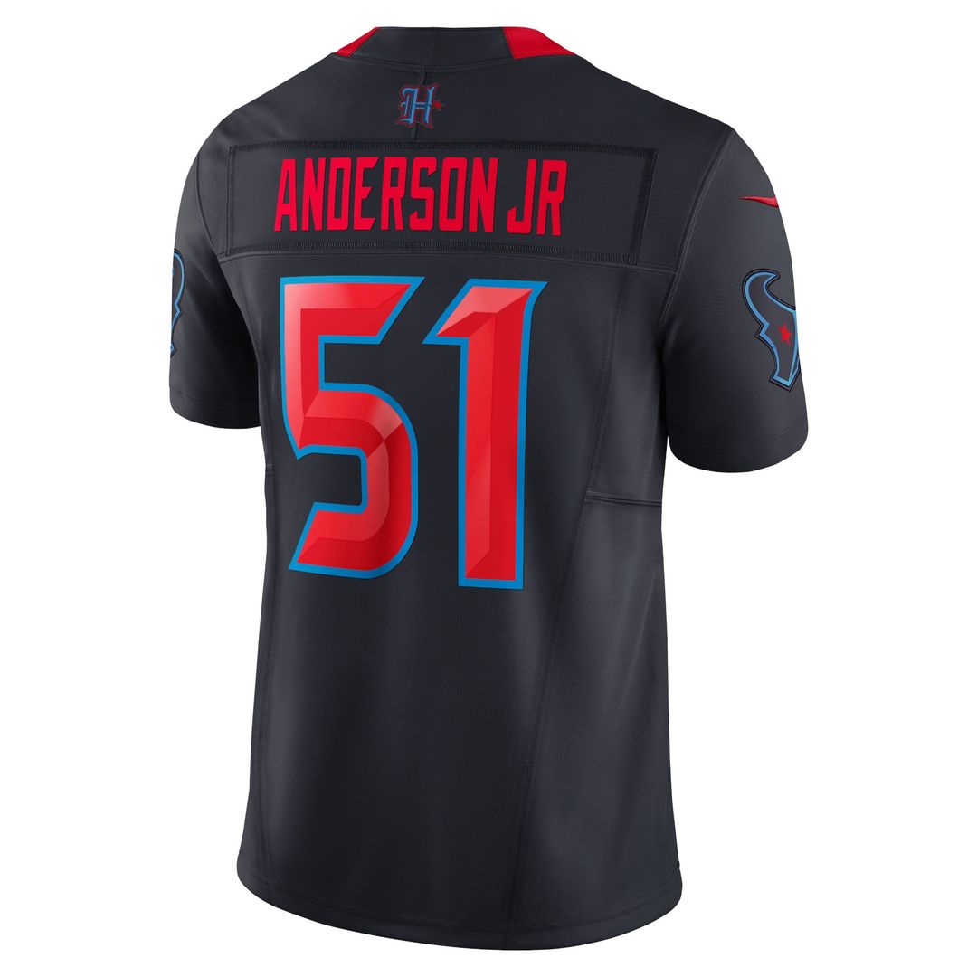 Men's Nike Houston Texans Will Anderson Jr. Navy 2nd Alternate Vapor F.U.S.E. Limited NFL Jersey
