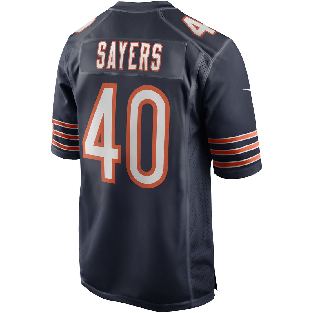 Men's Nike Chicago Bears Gale Sayers Navy Game Retired Player NFL Jersey