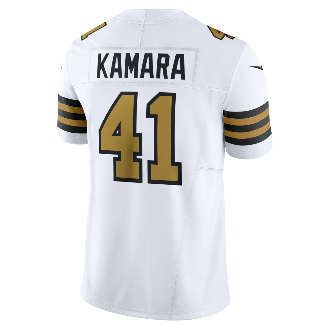 Men's Nike New Orleans Saints Alvin Kamara Gold Gameday Golds Alternate Vapor F.U.S.E. Limited NFL Jersey
