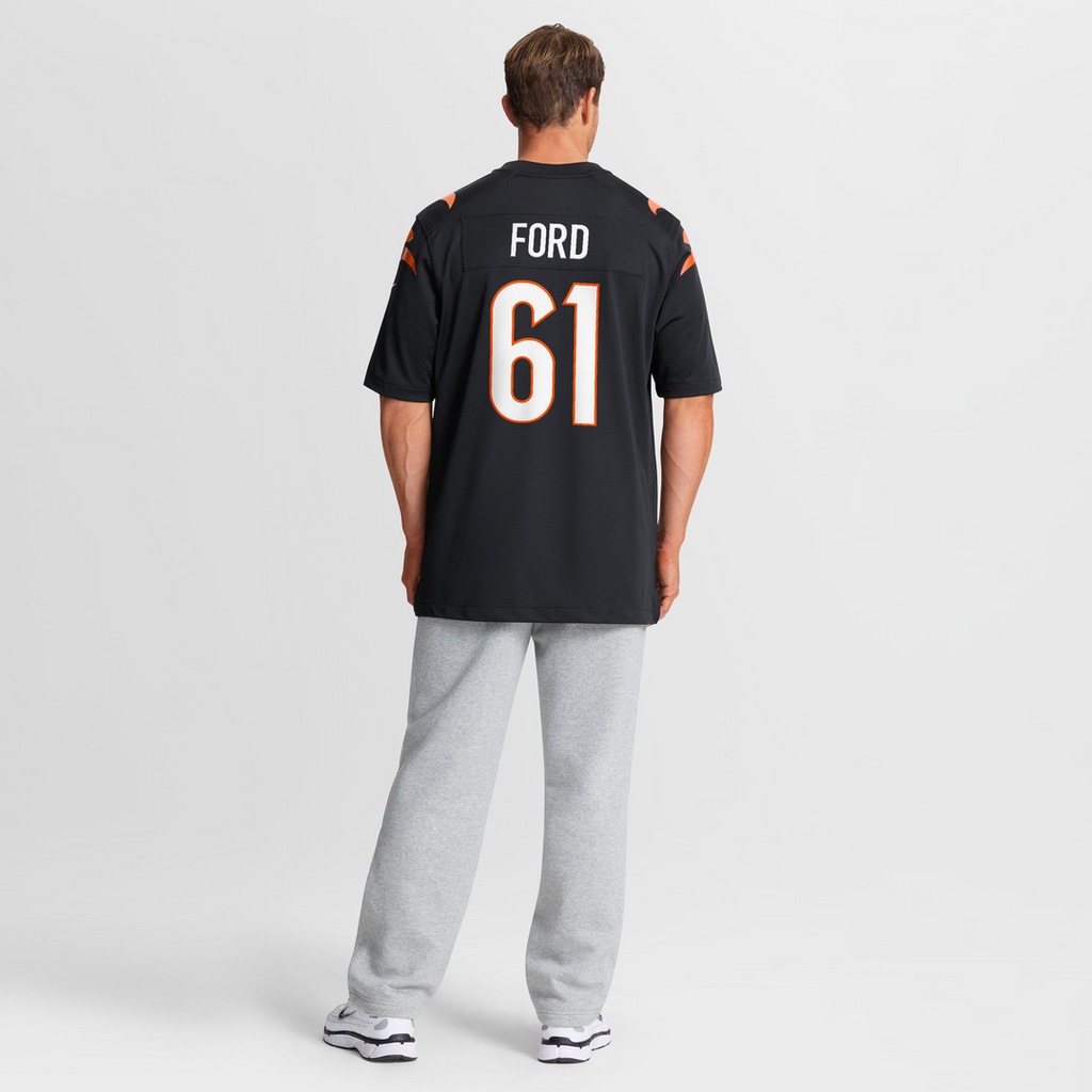 Men's Nike Cincinnati Bengals Cody Ford Black Game NFL Jersey