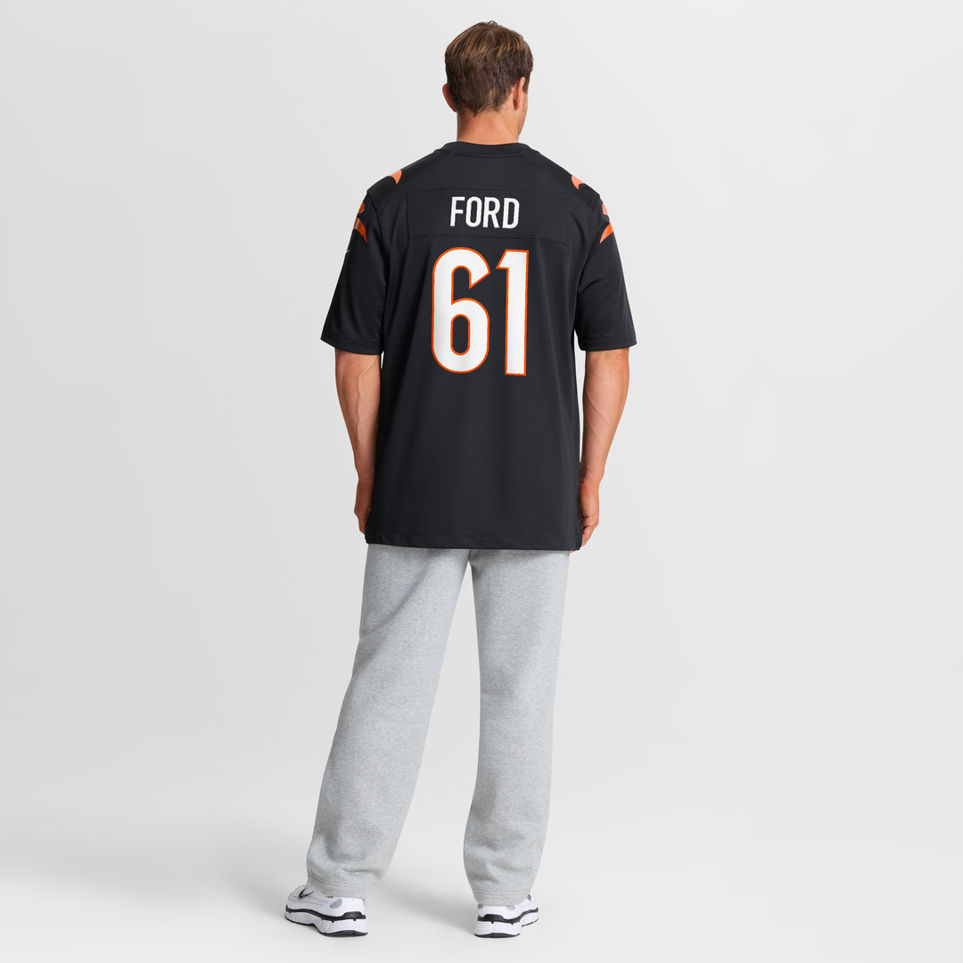 Men's Nike Cincinnati Bengals Cody Ford Black Game NFL Jersey