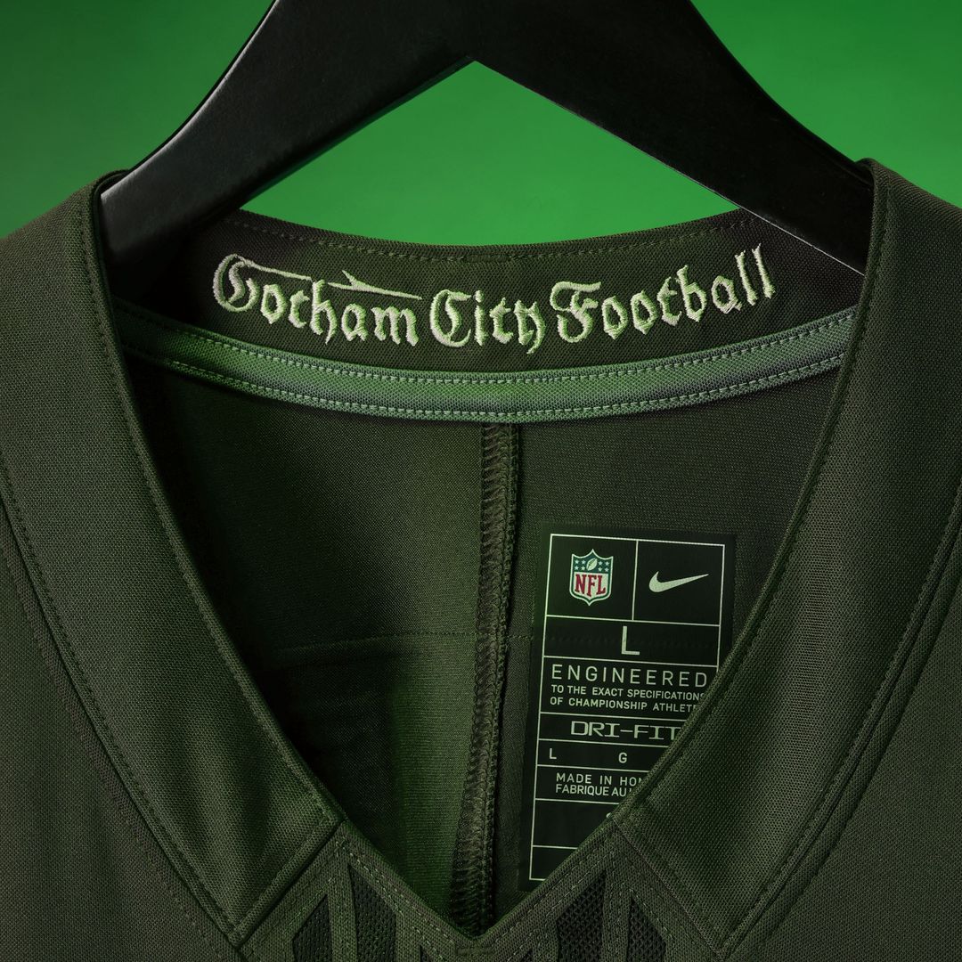 Men's Nike New York Jets Garrett Wilson Gotham Green 2025 Rivalries Collection Stitched Limited NFL Jersey
