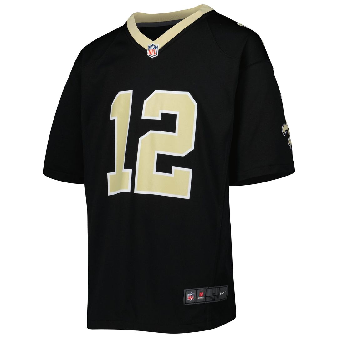 Youth Nike New Orleans Saints Chris Olave Black Game NFL Jersey