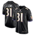 Men's Nike Baltimore Ravens Jamal Lewis Black Retired Player Alternate Game NFL Jersey