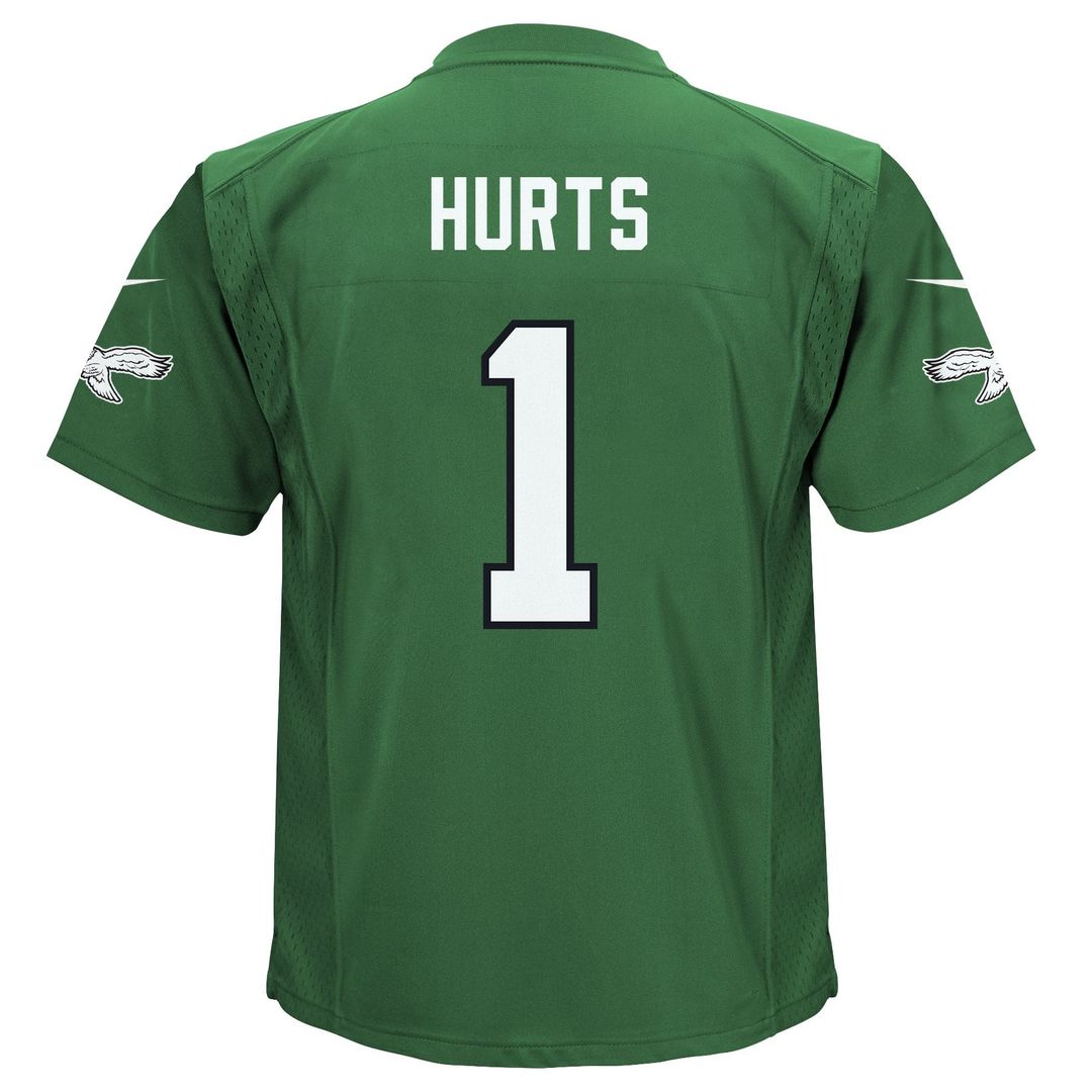 Infant Nike Philadelphia Eagles Jalen Hurts Kelly Green Alternate Player Game NFL Jersey