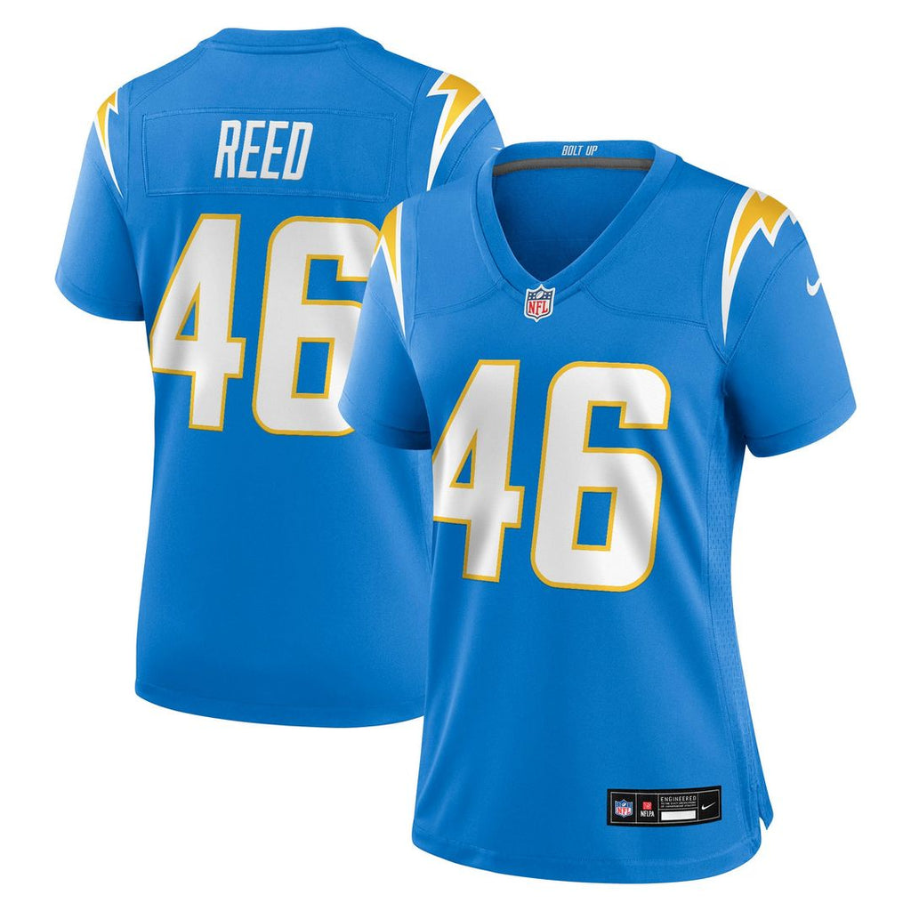 Women's Nike Los Angeles Chargers Nikko Reed Powder Blue Team Game NFL Jersey