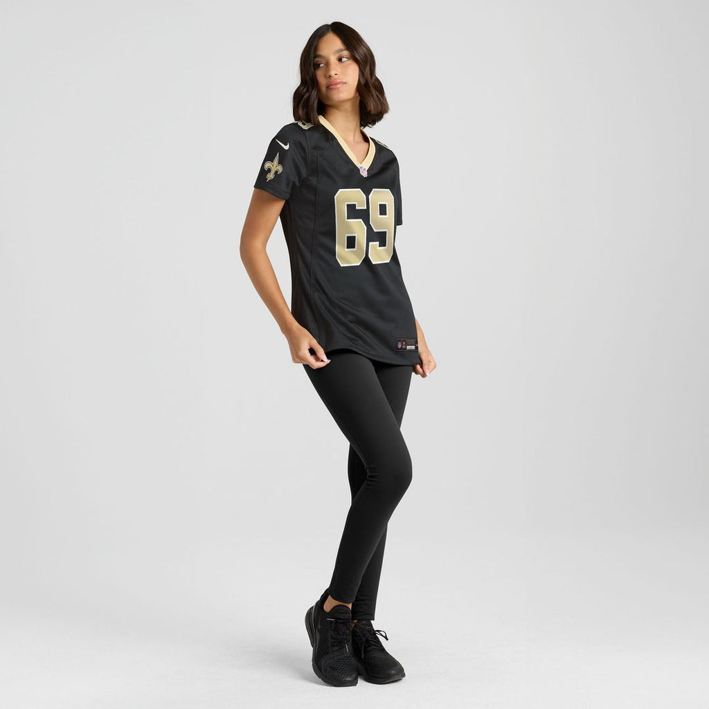 Women's Nike New Orleans Saints Barry Wesley Black Team Game NFL Jersey
