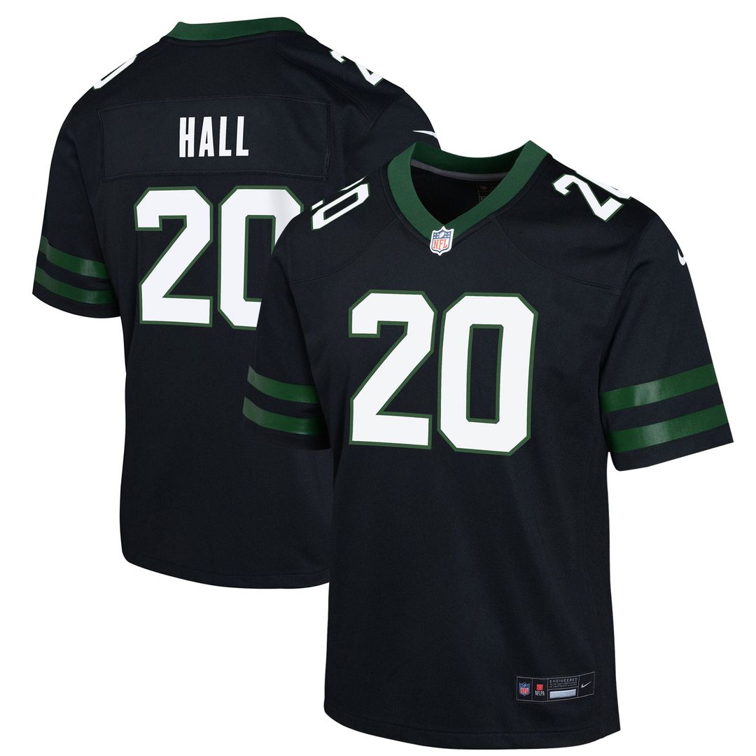 Youth Nike New York Jets Breece Hall Black Game NFL Jersey