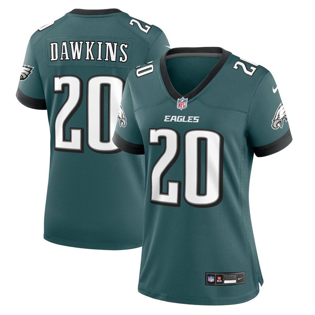 Women's Nike Philadelphia Eagles Brian Dawkins Midnight Green Retired Player Game NFL Jersey