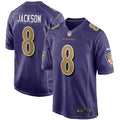 Men's Nike Baltimore Ravens Lamar Jackson Purple Alternate Game NFL Jersey