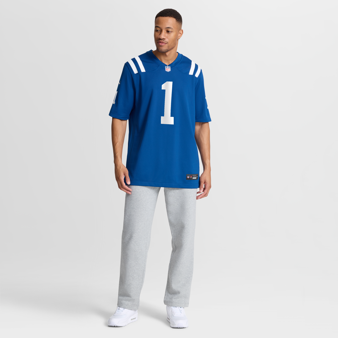 Men's Nike Indianapolis Colts Ahmad Sauce Gardner Heather Royal Alternate 2 Indiana Nights Game NFL Jersey