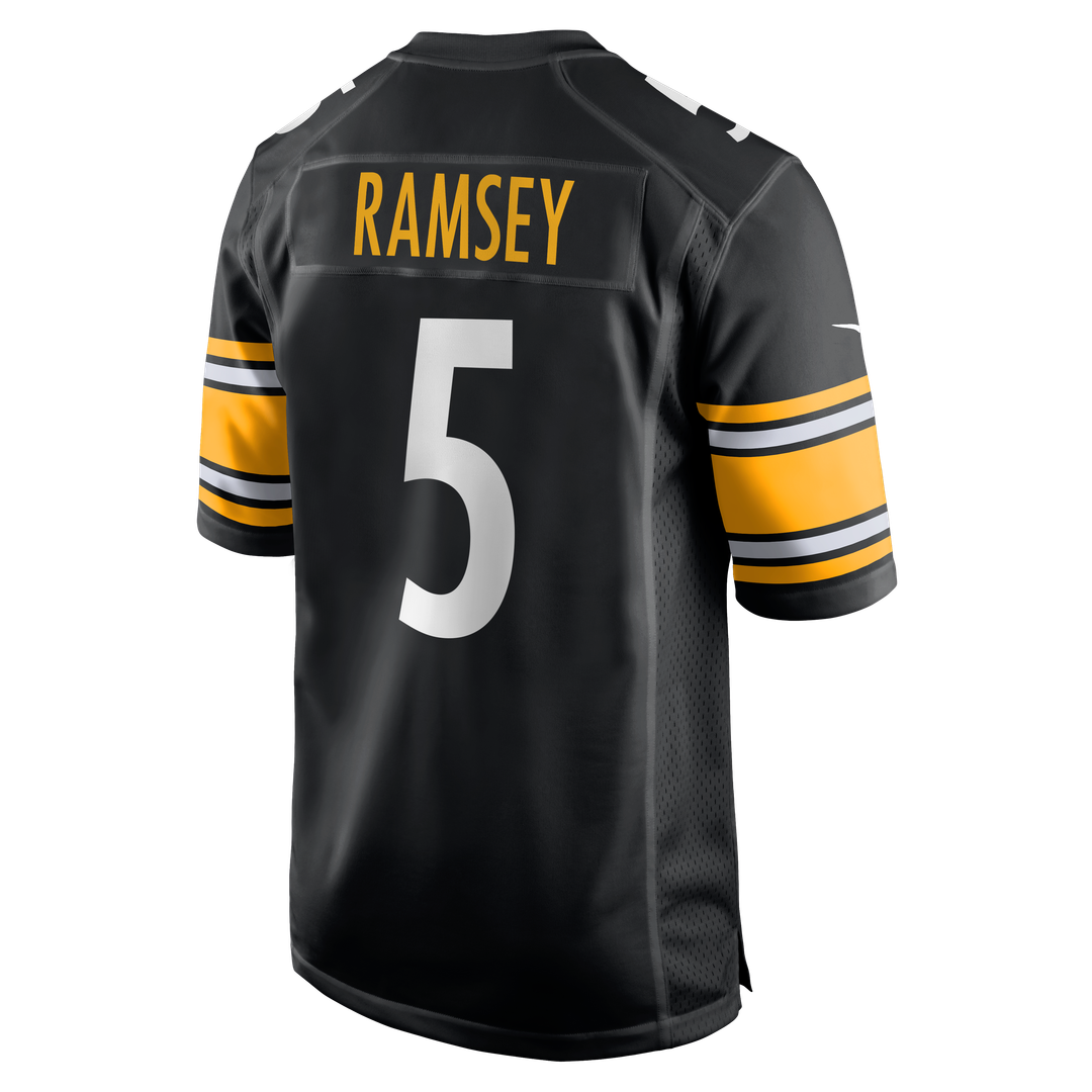 Men's Nike Pittsburgh Steelers Jalen Ramsey Black Team Game NFL Jersey