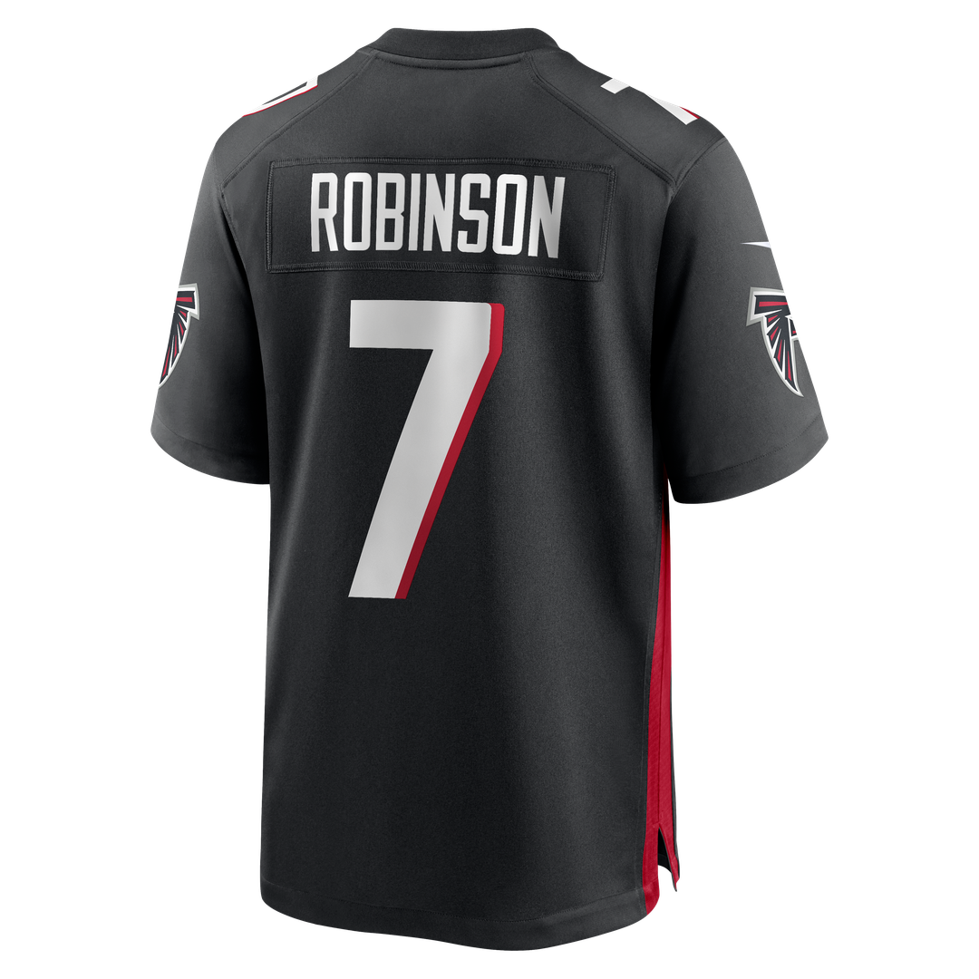 Men's Nike Atlanta Falcons Bijan Robinson Black Game NFL Jersey