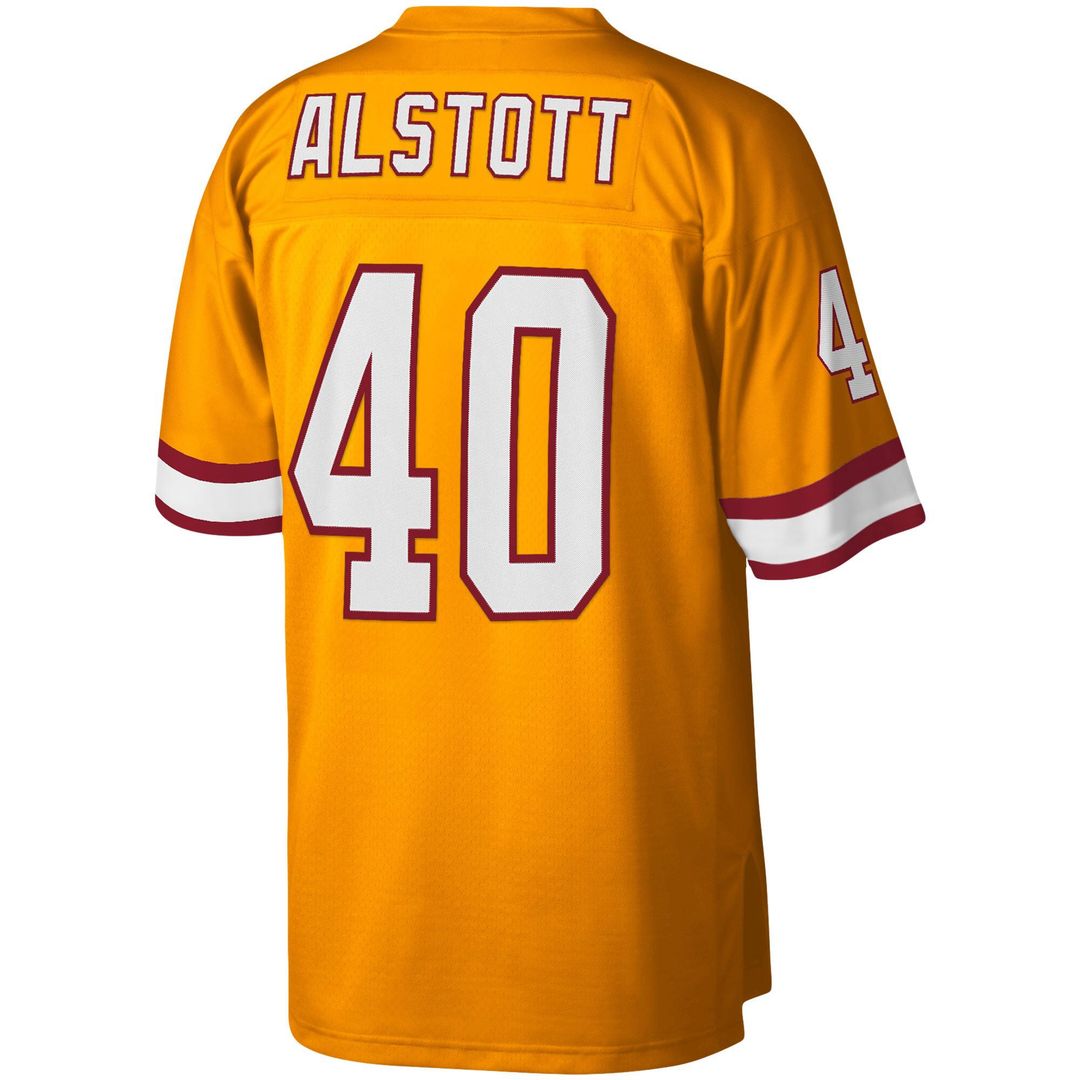 Men's Big & Tall Mitchell & Ness Tampa Bay Buccaneers Mike Alstott Orange 1996 Retired Player Replica NFL Jersey