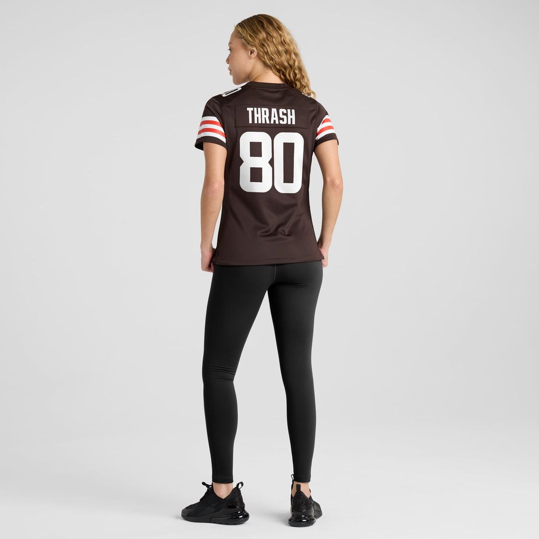 Women's Nike Cleveland Browns Jamari Thrash Brown Game NFL Jersey