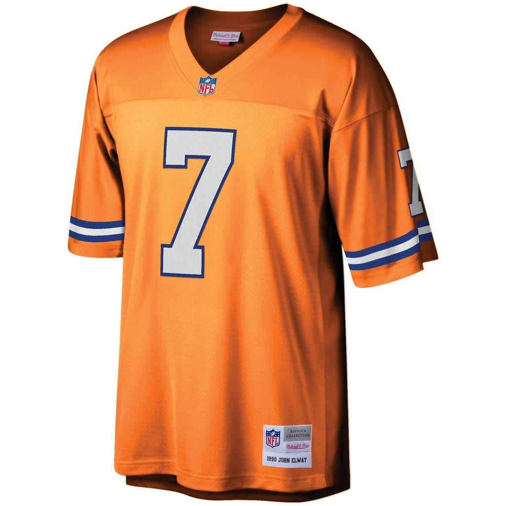 Youth Mitchell & Ness Denver Broncos John Elway Orange 1990 Legacy Retired Player NFL Jersey