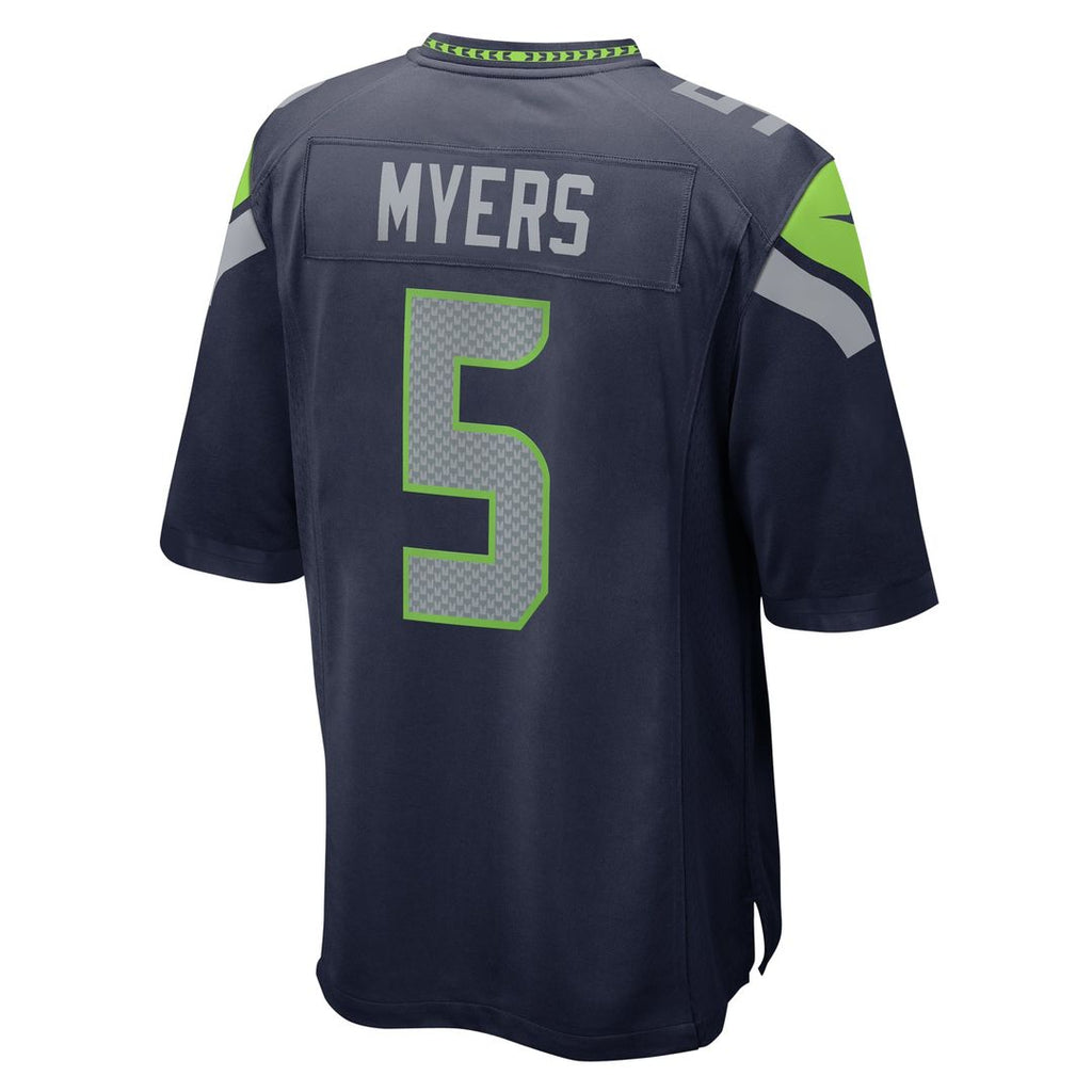 Men's Nike Seattle Seahawks Jason Myers College Navy Game NFL Jersey