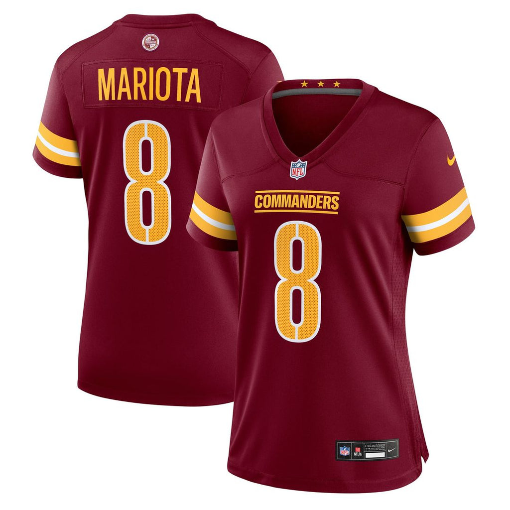 Women's Nike Washington Commanders Marcus Mariota Burgundy Team Game NFL Jersey