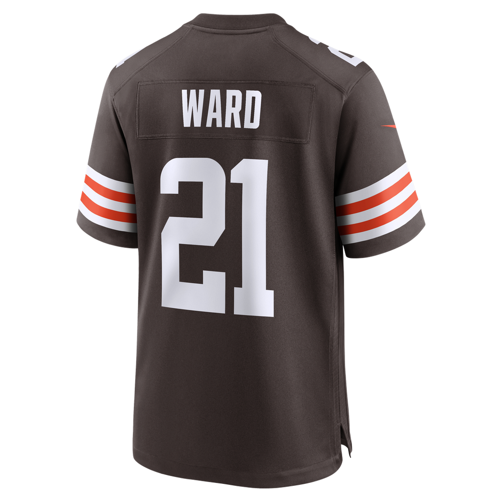 Men's Nike Cleveland Browns Denzel Ward Brown Player Game NFL Jersey
