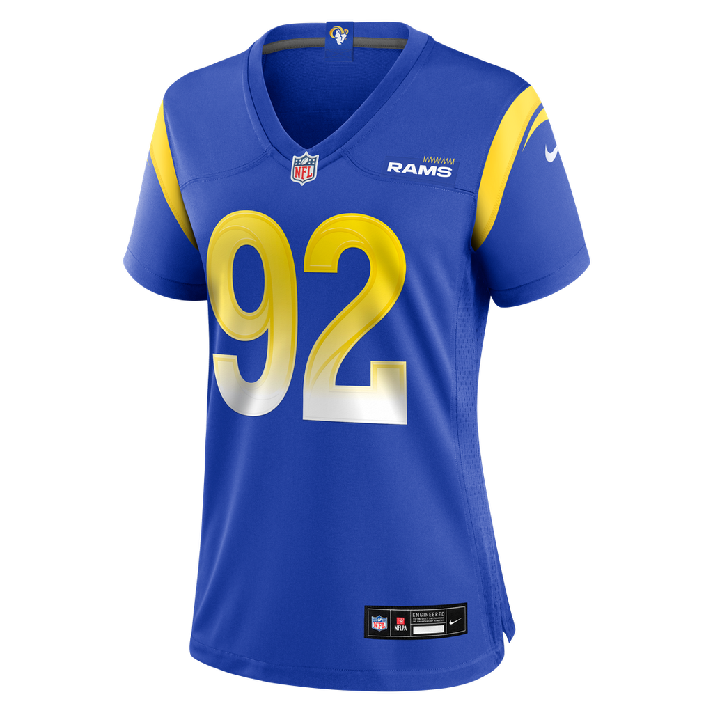 Women's Nike Los Angeles Rams Harrison Mevis Royal Team Game NFL Jersey