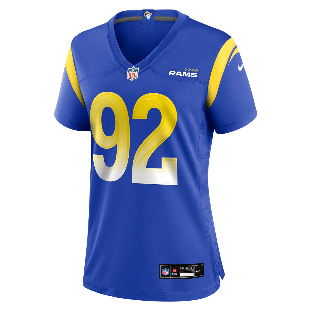 Women's Nike Los Angeles Rams Harrison Mevis Royal Team Game NFL Jersey