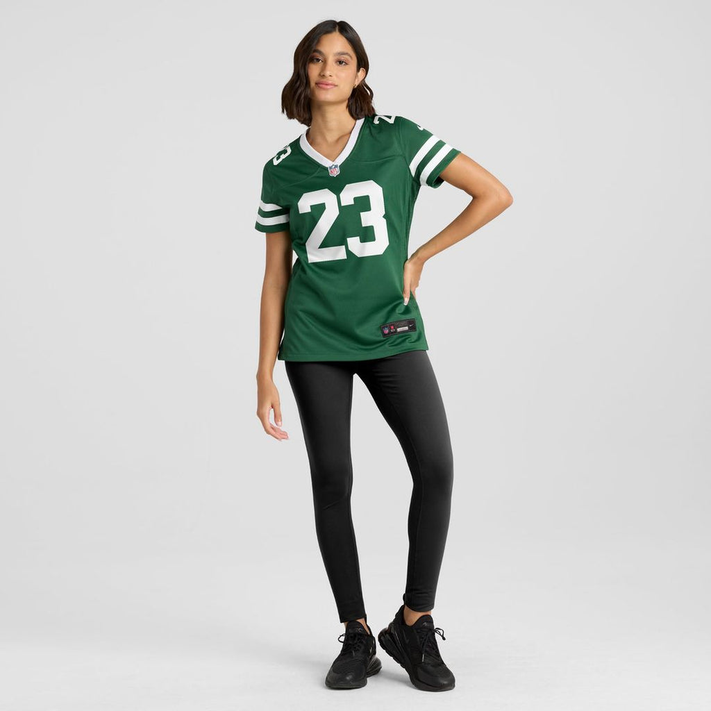 Women's Nike New York Jets Azareye'h Thomas Legacy Green Team Game NFL Jersey