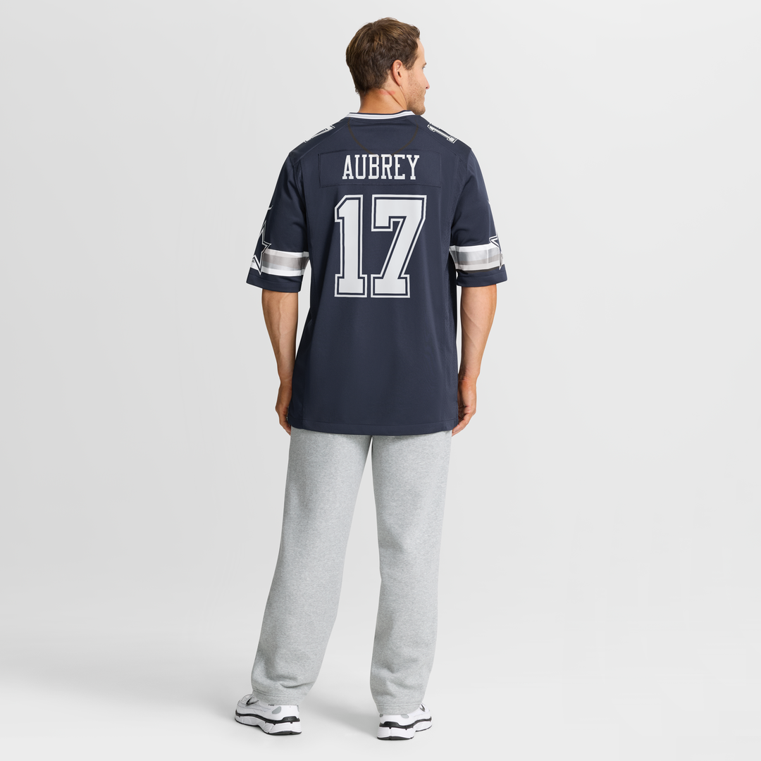 Men's Nike Dallas Cowboys Brandon Aubrey Navy Team Game NFL Jersey